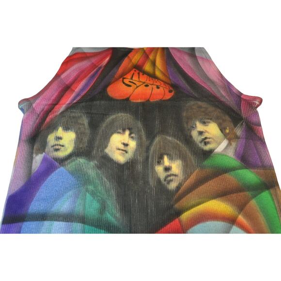 The Beatles 1990's Tie Dye Style Tank Top Shirt Rare - The Beatles Shirt Size 14 - Picture 6 of 10